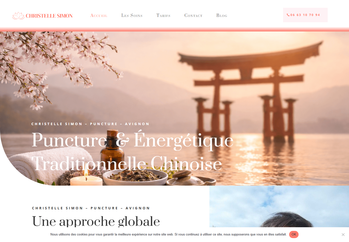 Aperçu du site de Christelle Simon